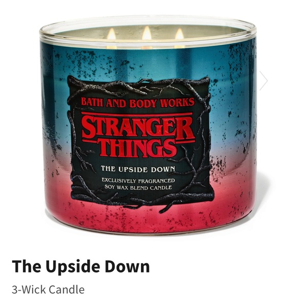 NIB B&BW x Stranger Things “The Upside Down” 3-Wick Candle w Metal Lid. - Picture 1 of 5